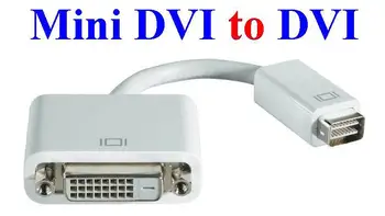 100 kozarcev/veliko*Mini DVI Na DVI M/F Video pretvornik Kabel Kabel Za Apple iMac Macbook Pro