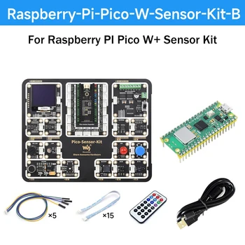 Waveshare Za Raspberry Pi Pico W Širitev Penzion +Senzor Modulov Komplet Za Raspberry Pi Pico Serije Zamenjava Matične Plošče Kompleti