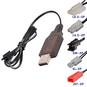 4.8 V 250mA polnilnik USB EL-2P/joseph smith translation-2P/L6.2-2P/3.5 MM/SM-2P Plug Za Igrače RC Avtomobili, Čolni Deli 4.8 v, Ni-Cd in Ni-MH Baterij Pack