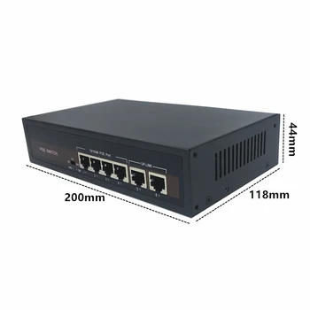 48V Ethernet POE stikalo s 5 10/100Mbps Vrata IEEE 802.3/af na Primeren za IP kamero/Wireless AP/CCTV kamer