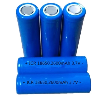 10pcs Kakovosti 18650 li-ion baterijo 2600mAh baterija 3,7 V litijeva baterija za lasersko pero svetilka