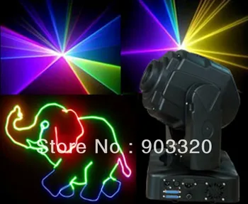 HOT Visoke Moči 1,2 W RGB Barvno Gibljive Glave Lasersko Svetlobo Fazi Disco Lasersko Svetlobo Razsvetljavo