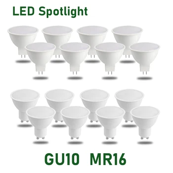 1-10pcs MR16 GU10 LED Žarnica, GU5.3 Žarnice Zamenjava za Vgrajeni košaricami Razsvetljavo 8W Sijalka za štedilnik Kapuco Dnevna Soba Spalnica