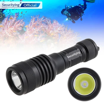 SecurityIng AF88 U4 LED Profesionalno Potapljaško Svetilko Nepremočljiva IPX8 Podvodni 200 M z 9-Stopinjski kot Snopa
