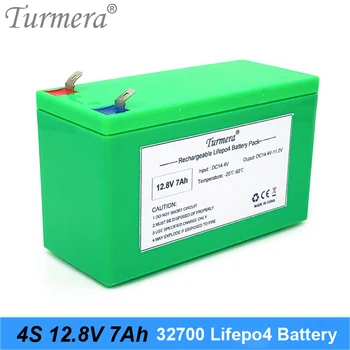 Turmera 12.8 V 7Ah 32700 4S1P Lifepo4 Baterije s 4S 40A BMS Uravnotežen za Električni Čoln in Neprekinjeno Napajanje 12V