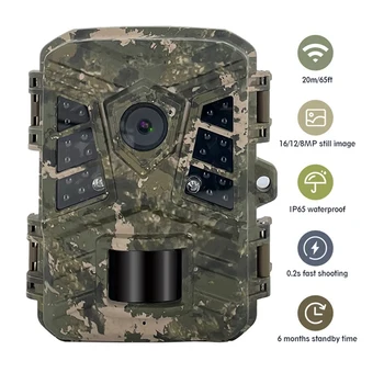Wifi Bluetooth na Prostem Kamere 24Mp 1080P Prostem Kamere Indukcijske Športne Kamere za Spremljanje Živali Fotoaparat