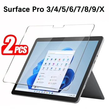 ( 2 Paketi), Kaljeno Steklo Za Microsoft Surface Pro 2 3 5 6 7 8 9 X 12.3 13 2015 2017 2018 2019 2021 2022 Screen Protector Film