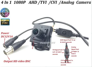 CCTV HD-AHD/TVI/CVI/CVBS 2.0 MP HD 1080P Objektiv 3.6 mm OSD Meni 2.0 MP Mini Box 4 in1 Fotoaparat