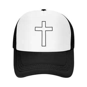Klasični Krščanski Verski Jezus Baseball Skp za Moške, Ženske Dihanje Katoliški Križ Kamiondžija Klobuk Športnih