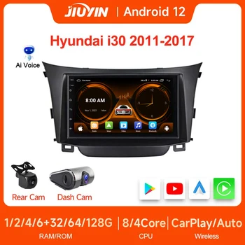 JIUYIN 9 inch Multimedijski Predvajalnik Hyundai i30 2din avtoradio Stereo Android Auto Apple Brezžična Carplay Zaslon z Okvirjem