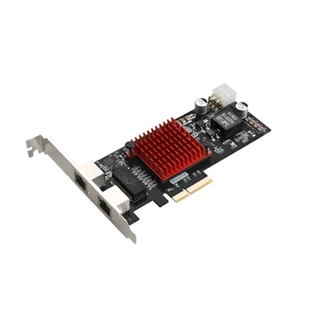Dual port POE gigabit ethernet adapter industrijske slike pridobitev PCIe X4 omrežna kartica Intel I350AM2 čip 100/1000Mbps