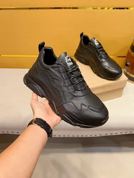 Italija Evropske kakovosti moda za Moške Pravega usnja Šport Čipke-up classic, Priložnostne čevlji, superge, copati