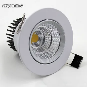 Higt Razsvetljavo LED Square Downlight COB 7W 12W LED Spot luči dekoracijo Stropne Svetilke Brezplačna Dostava AC85~265