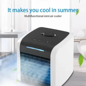 Prenosna klimatska Naprava Mini Izhlapevanja Zračnega Hladilnika Osebnih Polnilne USB Tiho Desk Ventilator Z 2 Hitrosti Za Sobi Doma Urad