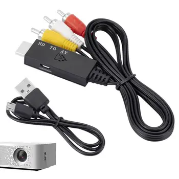 AV Kabel Starejši TV Adapter Moški Moški Video Adapter, 1-Način Oddajnik Z AV Kabel Audio Converter 1080P Za