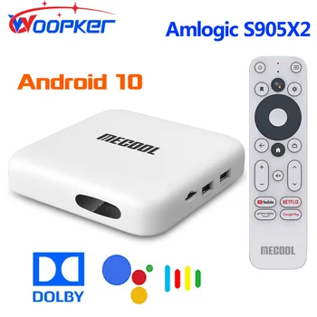 Mecool KM2 Smart TV Box Android 10.0 Googlovi Certificirani Dolby TV-Box DDR4 2GB, 8GB BT4.2 2T2R 2.4 G/5 G Wifi 4K Media Player Nastavite Vrh