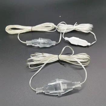3m Vtikač Extender Žice Podaljšek Kabla USB/EU/ZDA Plug za Niz LED Luči Ulica Led Garland DIY Božični Luči Prostem Vrt