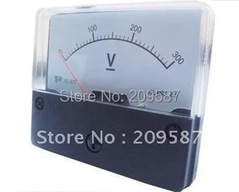 Analogni Voltov Napetosti Voltmeter Plošči Merilnik (DC) 0-300V