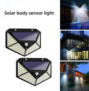 100 LED sončne stene luči celovitega svetlobni senzor gibanja človeškega zaznavanja dvorišče nepremočljiva stopnice na prostem, vrtne luči