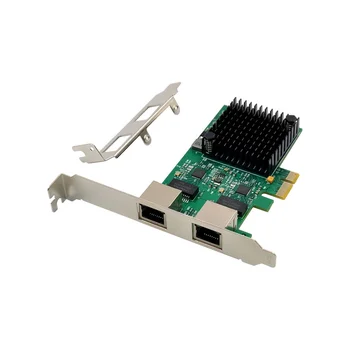 PCI-E X1 2.5 G Gigabit Server Omrežna Kartica RTL8125B Dual-Port Ethernet Omrežja, Kartice, Namizni Strežnik Omrežna Kartica