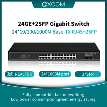 24-Port Gigabit Ethernet Stikalo s 2 SFP 26-port Gigabitno mrežno Stikalo