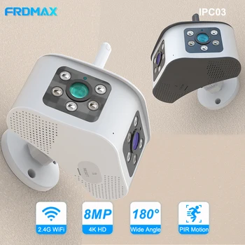 FRDMAX 4K kateri je daljnogled Varnostne Kamere na Prostem Varnostno Zaščito 8MP HD Wifi Survalance Cam CCTV 180° Ultra Širokim Kotom Pametni Dom