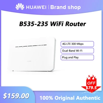 Original HUAWEI B535-235 WiFi Usmerjevalnik 4G LTE 300Mbps Dual Band Giga Brezžični Signal Ojačevalnik Repeater Z Režo za Kartico SIM