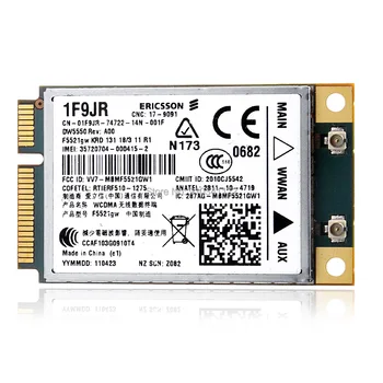 Odklenjena Ericsson F5521GW DW5550 Brezžični 3G WWAN kartico Mini PCI-E DELL E5420 E5520 N311Z E6220 E6520 M4600 XPS L502X XT3