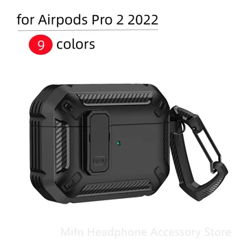 ogljikovih vlaken Preklopite Pokrov za Airpods Pro 2 slušalke Primeru Airpod 3 2021 Shockproof Kritje Za Človeka Primeru za Airpods Pro 1 2 3 Zadevo
