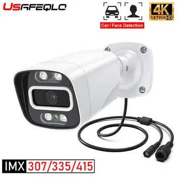 Novo 4K 8MP IP Kamere, Avdio Prostem POE H. 265 Obraz širokokotni 2,8 mm AI Barve Night Vision Doma CCTV Video Nadzor Varnosti