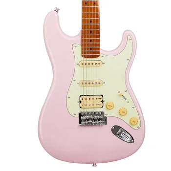 Kitajske tovarne glasbila, ST električna kitara komplet HSS napredna električna kitara Roza