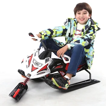 Otrok je Sneg motorno kolo z Zavoro Ledu Vagon Snowboard Odraslih Sled metali pravo Sled Opreme Dropshipping Družinske dejavnosti