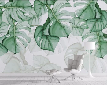 beibehang de papel parede Ročno poslikane želve želva nazaj tropskih rastlin ozadje ozadje zidana hudas lepoto papel tapiz