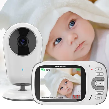 Novo 3.2 palčni Brezžični Video Baby Monitor Interkom Nadzor Temperature Varuška Varuška Night Vision Varnostne Kamere Babyphone