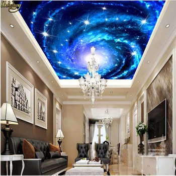 beibehang de papel parede po Meri foto ozadje fantasy galaxy super veliki nebo zenit fresko, dnevna soba, TV steno 3D stene papirja