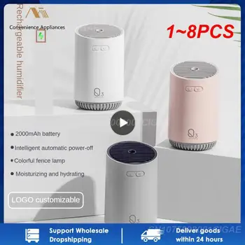 1~8PCS Brezžični Zraka Vlažilnik 2000mAh Baterija Kul Megle Ultrazvočno Električni Eterično Olje Diffusers Aromaterapija Difuzor