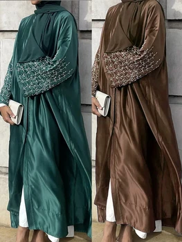 Eid Abaya Obleko za Ženske Beading Ženska Stranka Abayas Ramadana Savdska arabski Dubaj Stranke Obleke Haljo Caftan Vestidos tam kaftan 2023