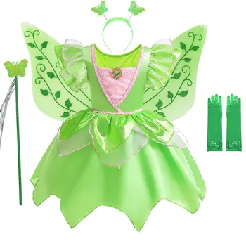 Disney Lemiti Bell Princesa Obleko Dekle Fantasy Obleko Gor Cosplay Kostum Stranka Karneval Pustne Obleke Otroci Oblačila 3 8Yrs
