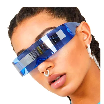 Futuristična očala Luksuzni Cyberpunk sončna Očala Ženske Moški Očala Novost Vintage Moda sončna Očala gafas de sol hombre/mujer