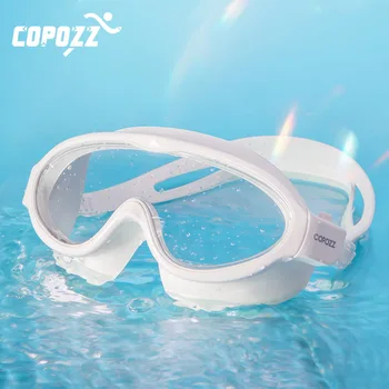 Strokovno Plavalna Očala velik okvir Anti-fog UV Nastavljiv Plavanje očala za Moške, Ženske, Vodni Športi Očala