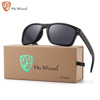HU LESA Polarizirana sončna Očala Za Moške Lesene Letnik Modno Oblikovanje UV400 Objektiv Visoko Kakovostna sončna Očala Ženske Dodatki za Kampiranje