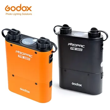 Godox PB960 Dual-Output Speedlite Bliskavica Moč Baterije 4500mAh za Canon, Nikon, SONY GODOX YONGNUO (Črna ali Oranžna)