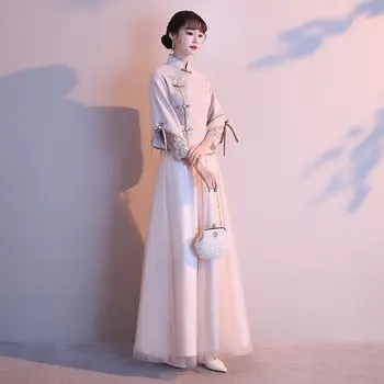 Kitajski Družico Obleko Velikosti 2023 Novi Kitajski Slog Družico Ženska Obleka Večerno Obleko Tang Slog