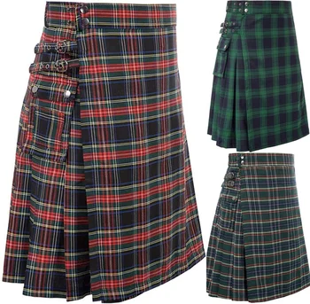 Mens Škotska Tradicionalna Highland Tartan Kilt