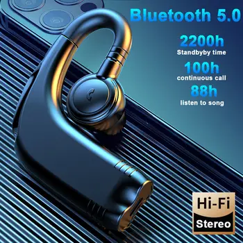 Eno Uho-kavelj Dolgo-standy zmogljivosti Slušalke Bluetooth 5.2 Brezžične Slušalke Poslovnih Šport, glasbo, Slušalke z Mikrofonom