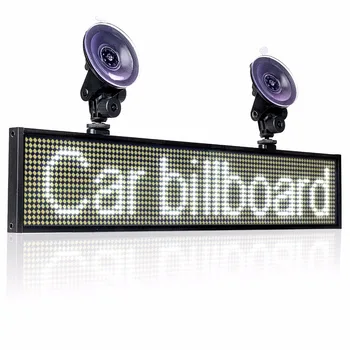 Avto LED Znaki Plošča 12V 50 CM P5mm SMD WiFi Programabilni Pomikanjem Message LED Board Zaslon Belo Besedilo za Avto Storeglass