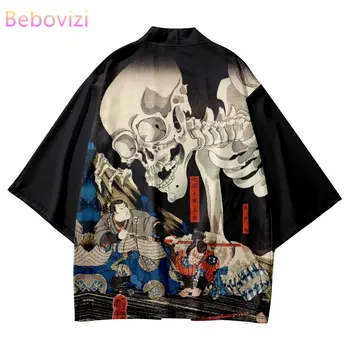 Tradicionalni Haori Moških Azijskih Oblačila 2023 Poletje Plaža Ženske Jopico Japonski Kimono Style Ukiyo-e Tiskanje Majice Yukata