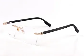 Luksuzne blagovne Znamke moška Očala v Modi Žensk Obravnavi Očala brez okvirjev Enostavno Svetlobe Razkošno Z ogljikovimi Vlakni Noge MB0185O