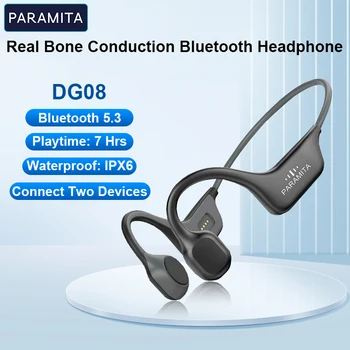 PARAMITA DG08 Prevajanje Slušalke Brezžične Bluetooth Slušalke z MIKROFONOM BT 5.3 IPX7 Neprepustna za Šport Izvaja Treninge Vožnje