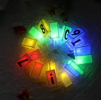 LED abeceda lučka polje lučka za dekoracijo nočna lučka
